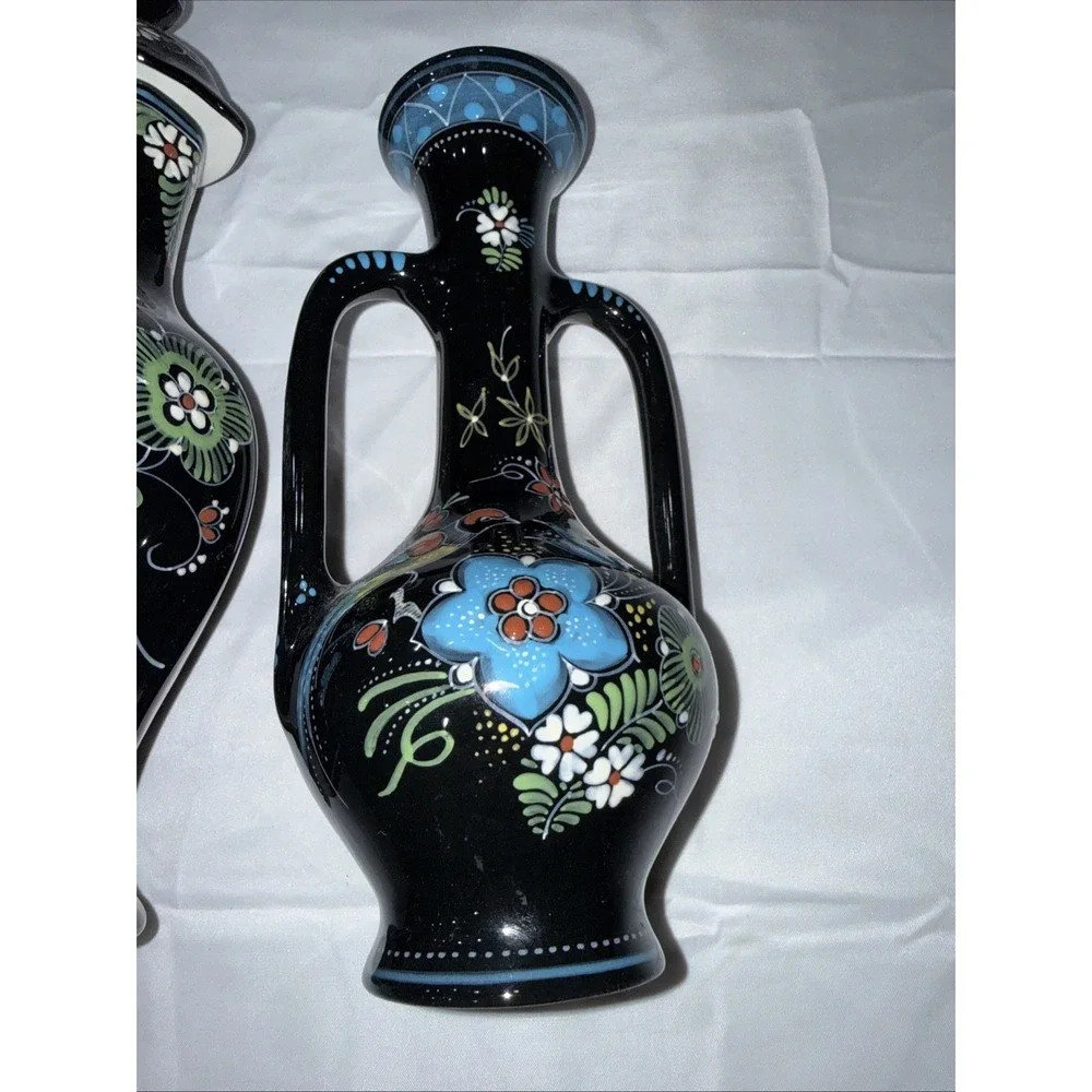 Bundle Royal Delft Holland De Porceleyne Fles Polychrome Hand Painted Vase